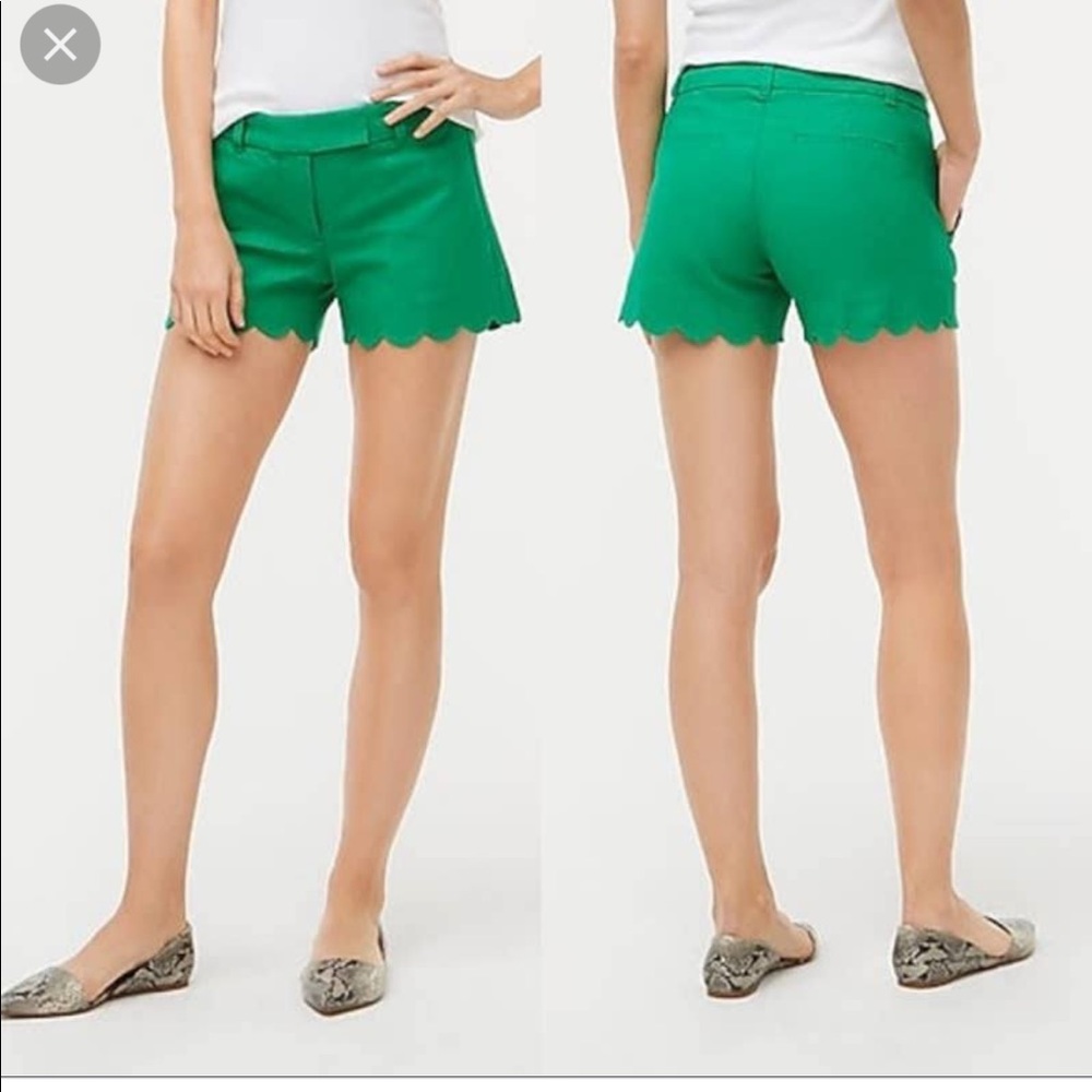 Jcrew scallop shorts NWT